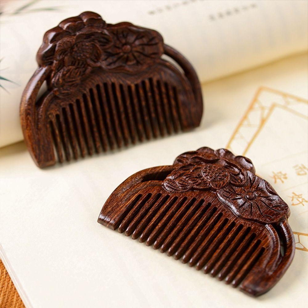 Scalp Sandalwood Comb Rabbit Wooden Comb Fashion Massage Wood Comb Gift