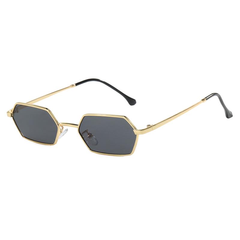 Fashionable And Individual Small-frame Sunglasses Metal Retro Square-frame Sunglasses Street Style Sunglasses 388