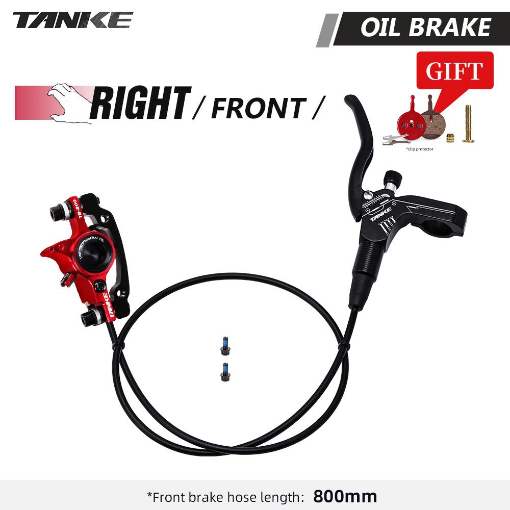 TANKE MTB Hydraulic Disc Brake Set 160mm Oil Pressure CNC Caliper Clamp Front Rear A/B-Pillar Handle Bicycle Upgrade Parts