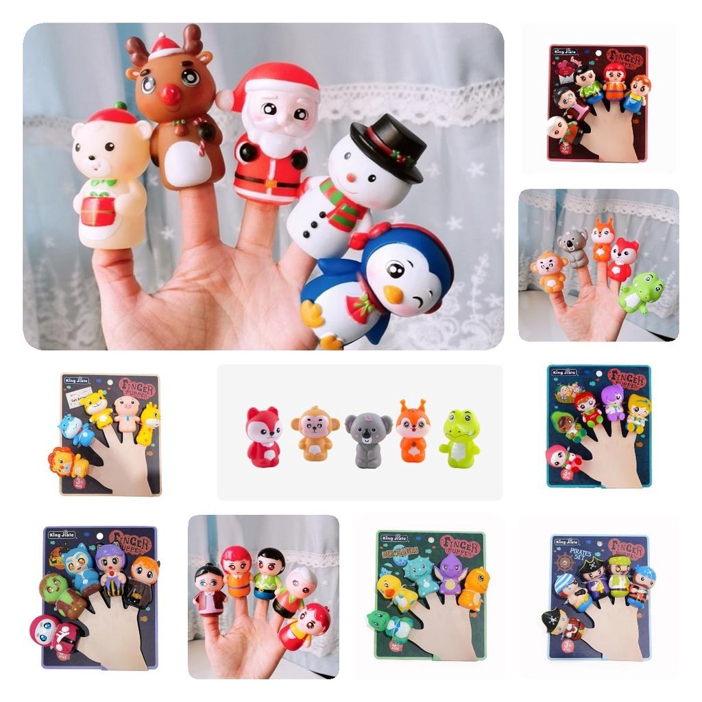 Soft Pvc Animal Finger Puppets For Early Education And Family Fun Halloween Pumpkin Monster