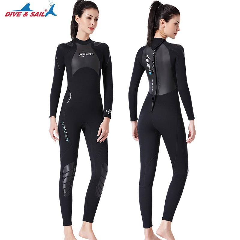 Diving Wetsuit 3mm Fullsuit Men Women Thermal Insulation Snorkeling Surfing Swimming Cold Water