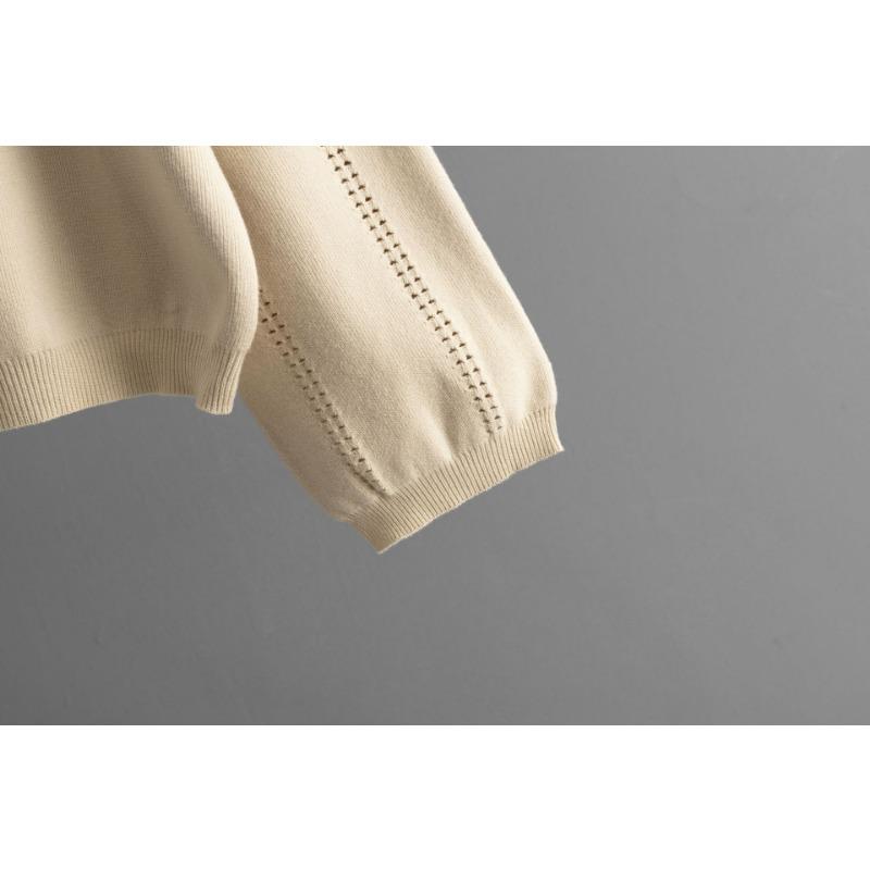 Autumn and Winter New Knit Sweater Set POLO Collar Ladies Simple Trend V-neck Solid Color Loose Slim Dress