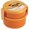 Round Lunch Box, 500ml, with Fork, Two-Tier, Made In Japan, Gudetama Face, Sanrio Design, ONWR1-A