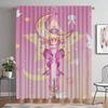 Sailor Moon Shades Partition Modern Living Room Curtains 2 Pieces Шторы для спальни Оконные занавески Хэллоуин Украшение для детей