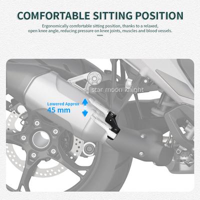 Аксессуары для мотоцикла Для BMW GS 1300 2025 2025 R1300GS Понижающий комплект для пассажирских подножек Подножки Перемещение подножек