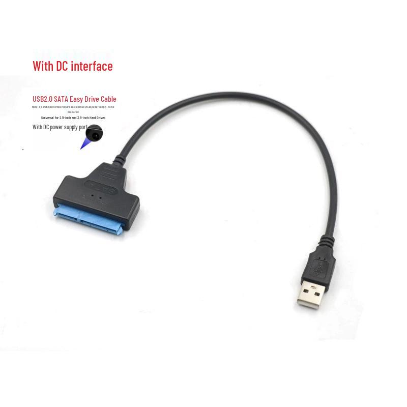 USB 2.0 к 2,5-дюймовому SATA-адаптеру для кабеля данных жесткого диска - 22-контактный к SATA 7+15