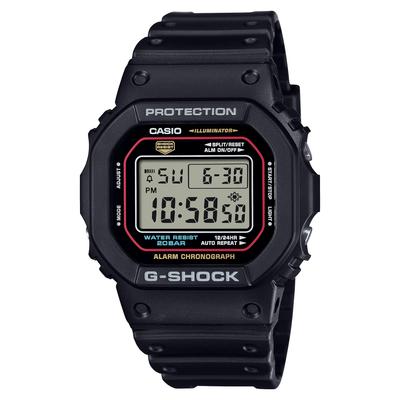 Цифровые часы Casio с черным полимерным ремешком DW5600RL-1 Мужские