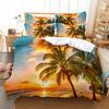 3D HD комплект постельного белья Queen, пододеяльник, наволочка, постельное белье, США, King Twin, полный двухместный, одна спальня, морская кокосовая пальма
