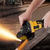 Angle Grinder Tool Cordless Angle Grinder 18V 10000RPM Powerful Brushless Motor Battery Grinder Tool for Cutting Polishing with Auxiliary Handle
