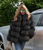 Women's Fashion Fox Fur Jacket Coat ZZ