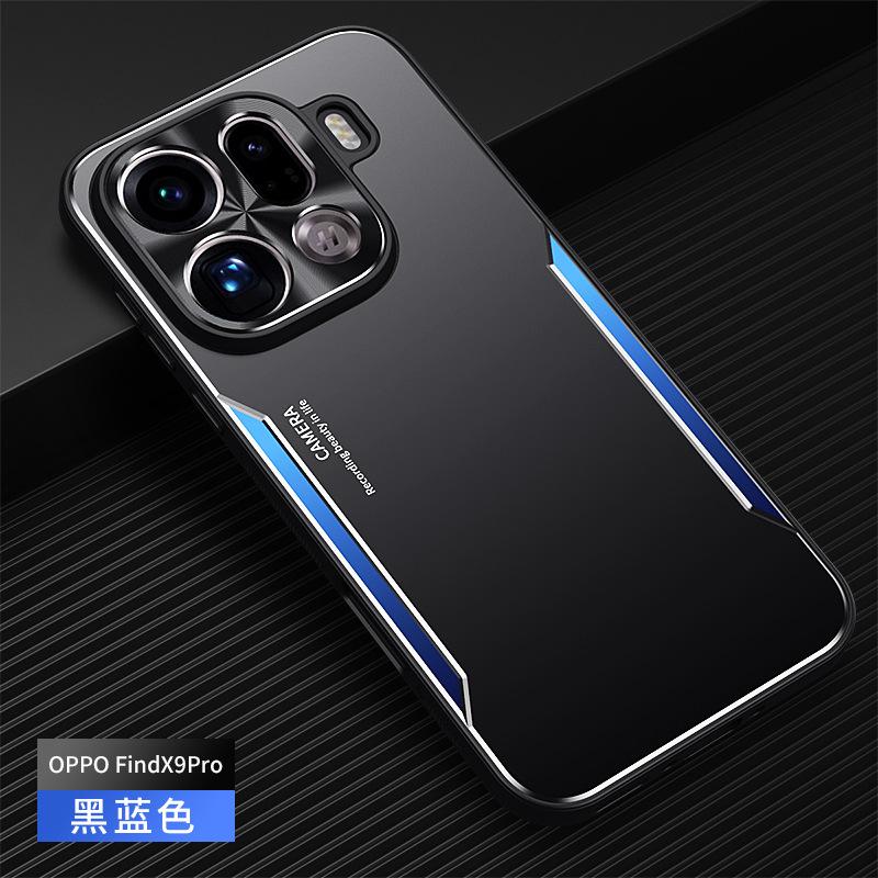 Применимо к металлическому чехлу-лезвию для мобильного телефона OPPO FindX9Pro, матовому чехлу FindX8Ultra, защитному чехлу FindX8