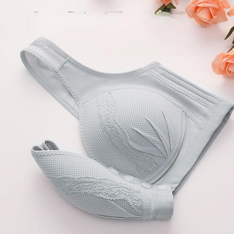 Тонкий дышащий женский бюстгальтер в стиле жилета с пряжкой спереди без стального кольца