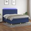 VidaXL Slatted Bed Base with Mattress and LED, Upholstered Bed, Double Bed, Adult Bedroom Interior Bed, 3135611