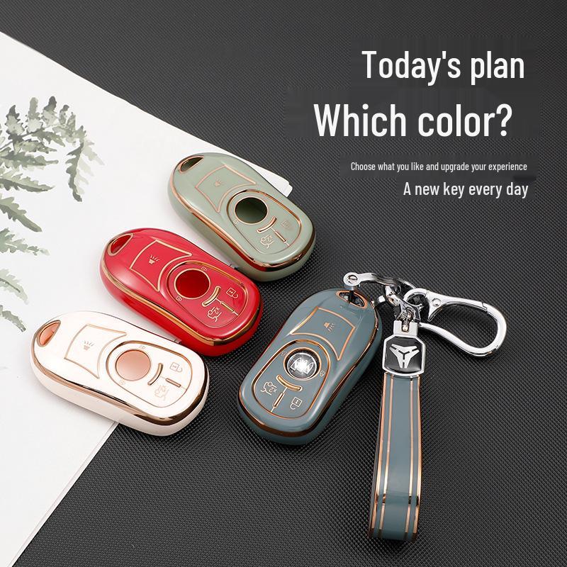 Чехол для ключа Buick Envision для Encore GX, Regal, LaCrosse, GL68 - Декоративный чехол-сумка для автомобиля с пряжкой