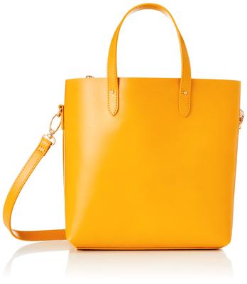 Мини-сумка через плечо из синтетической кожи 2693 горчичный [Rootote] LT.Square.Light-tote-A женская