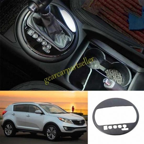 Для Kia Sportage R 11-2016 Черная Стальная Накладка на Панель Центральной Консоли Рычага Переключения Передач