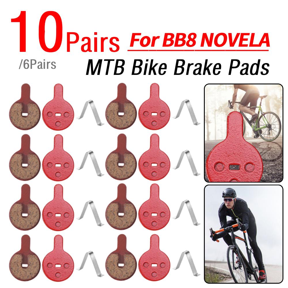 6/10Pairs MTB Bike Brake Pads Resin Semi-Metallic Mountain Road Bicycle Disc Brake Pads for BB8 NOVELA YINXING BOLIDS FOREVIR