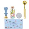 Wax Seal Stamp Kit Clear Pattern Durable DIY Classic Sealing Kit for Envelopes Invitations Wedding