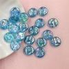 Hanmade 20pcs Acrylic Mobile Phone Chain Round DIY Handmade Materials Solid Color 12mm Loose Button Beads Multi-cut DIY Bracelet