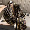 Autumn Winter Silk Scarf Women's Warm Shawl