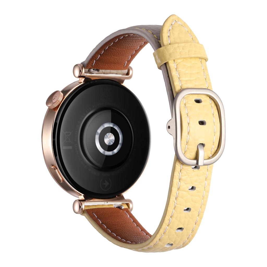18mm Watch Band For Huawei Watch GT 5 Pro 42mm/GT 5 41mm/GT 4 41mm/Garmin Venu 3S ,Genuine Cow Leather Smartwatch Strap