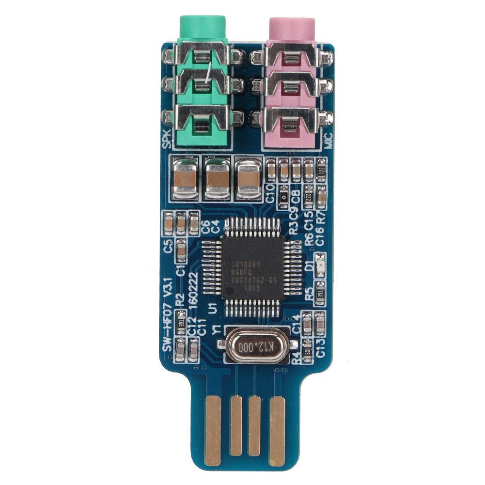 Драйвер Бесплатная USB Звуковая Карта CM108 Внешний Аудио Адаптер для Компьютера Ноутбука