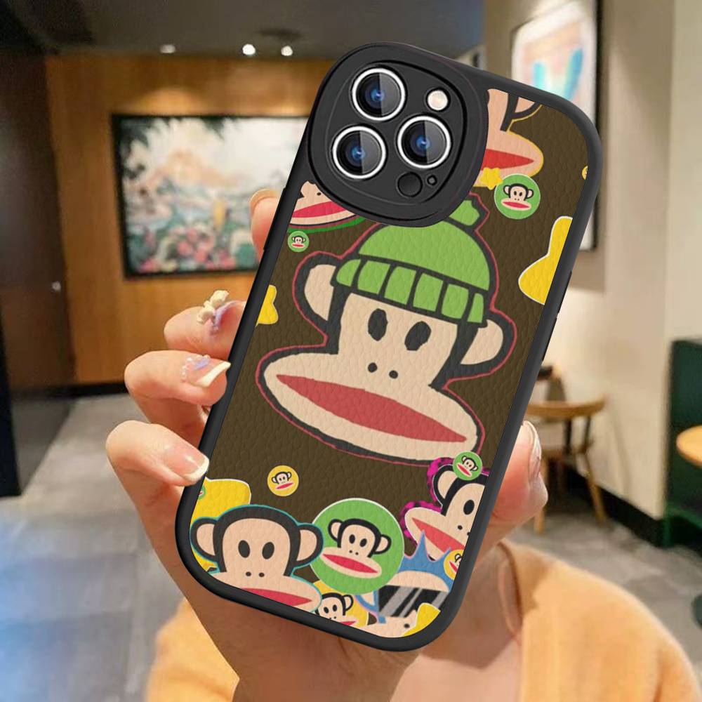 Знаменитый Роскошный Кожаный Чехол Для Телефона P-Paul F-Frank Для IPhone 15 14 13 Pro Max 12 11 16 Plus Чехол Для Телефона