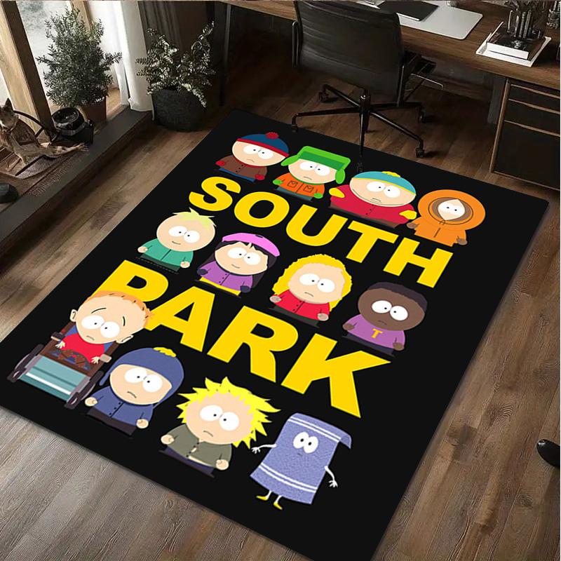 South Park Characters Carpet Office Decorative Carpet For Living Room Bedroom Door Mat Floor Rug Computer Chair Area Rug perfect holiday gift
