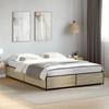 VidaXL Bed Frames Sonoma Oak 120x200 Cm Engineered Wood and Metal, Bed, Guest Bed, Double Bed, Bedroom Furniture 3279848