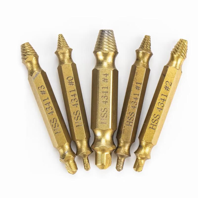 De Qi Double-Headed Stripped Screw Extractor Set