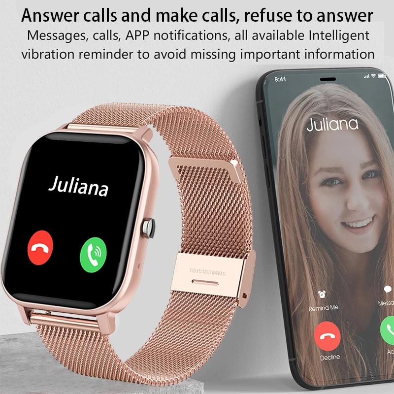 Smart Watch Pro Fashion Bluetooth Call 1.8 Inch Screen Heart Rate Fitness Tracker Voice Assistant Men and Women Smartwatch GTS