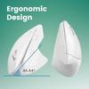 Perixx Ergonomic Mouse 3 Simultaneous Connection Bluetooth Wireless White PERIMICE-813W Multi-device 2.4G (Multi-device)