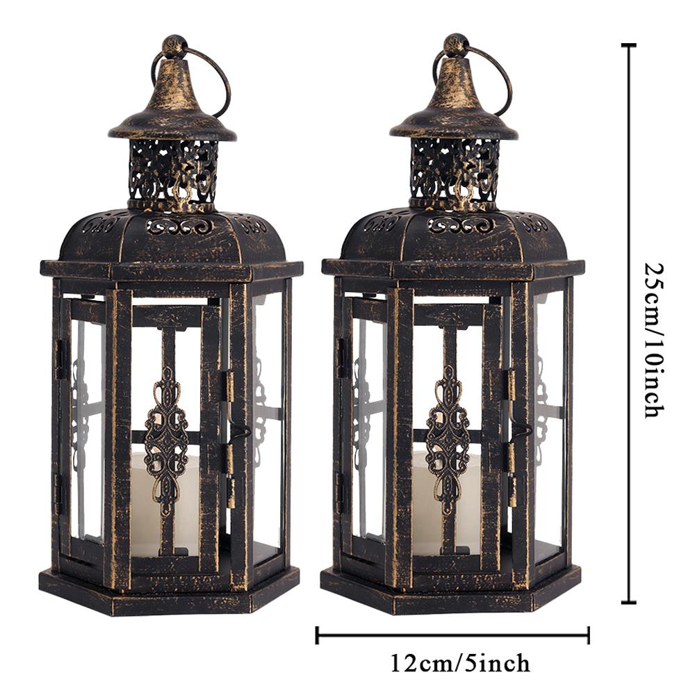 Outdoor Garden Candle Holder Lantern Home Decor Gift Bedroom Handle Hanging For Christmas Tabletop Portable Decoration