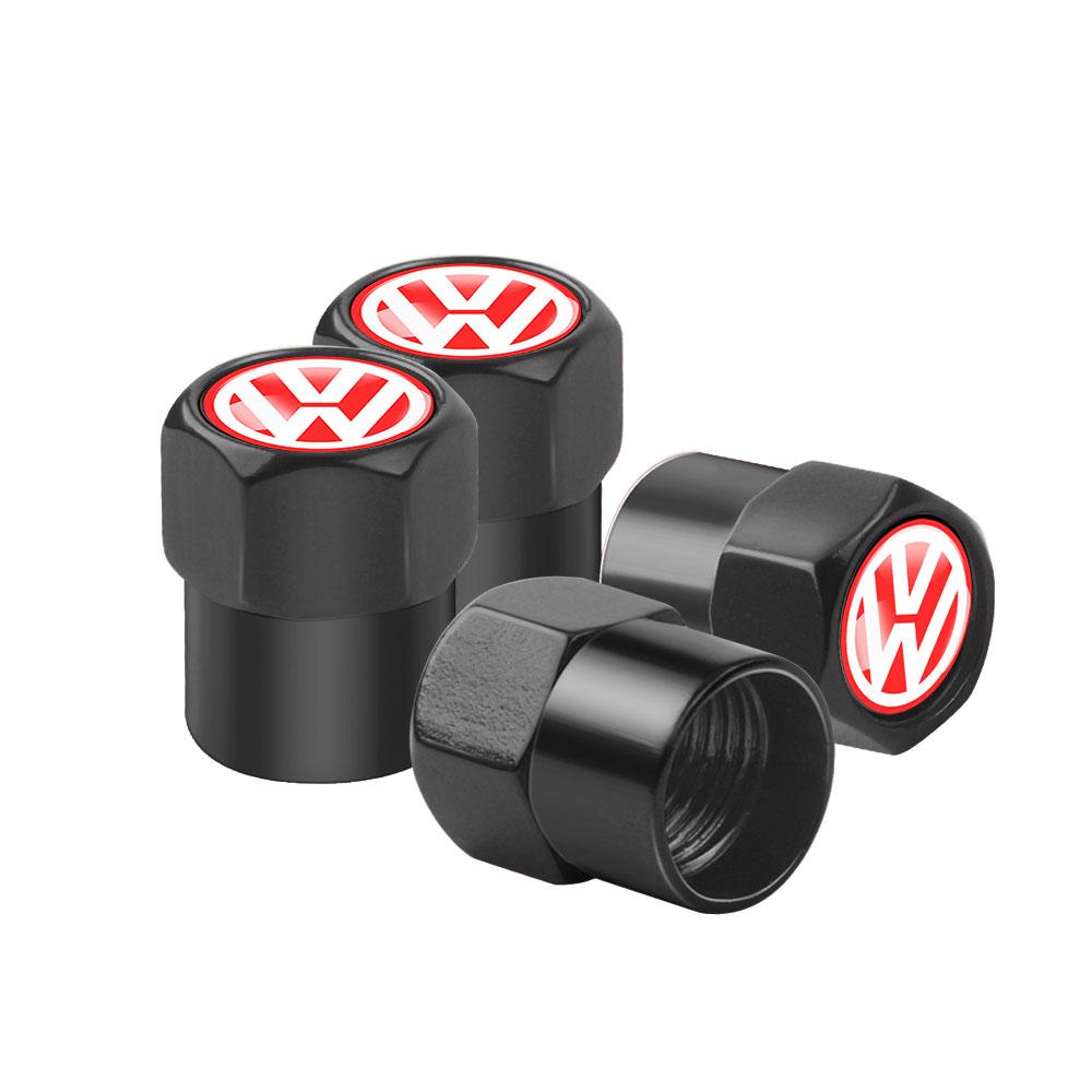 ADMVN1 For Volkswagen VW R Polo Passat Rline Golf 4 5 6 Tiguan Jetta GTI Bora Car Tire Valve Caps Metal Wheel Dust Covers Accessories
