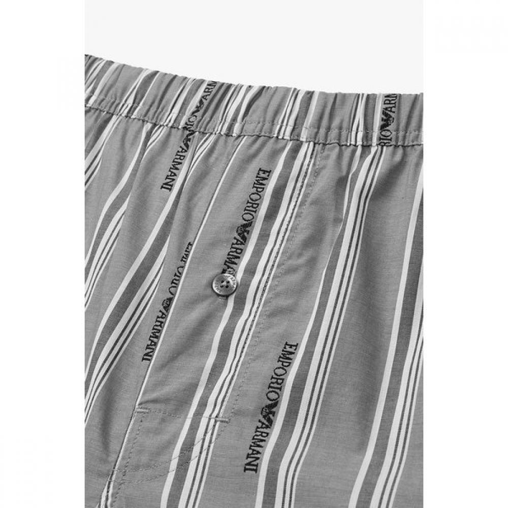 Emporio Armani Мужские хлопковые боксеры с узором-логотипом 0815312100