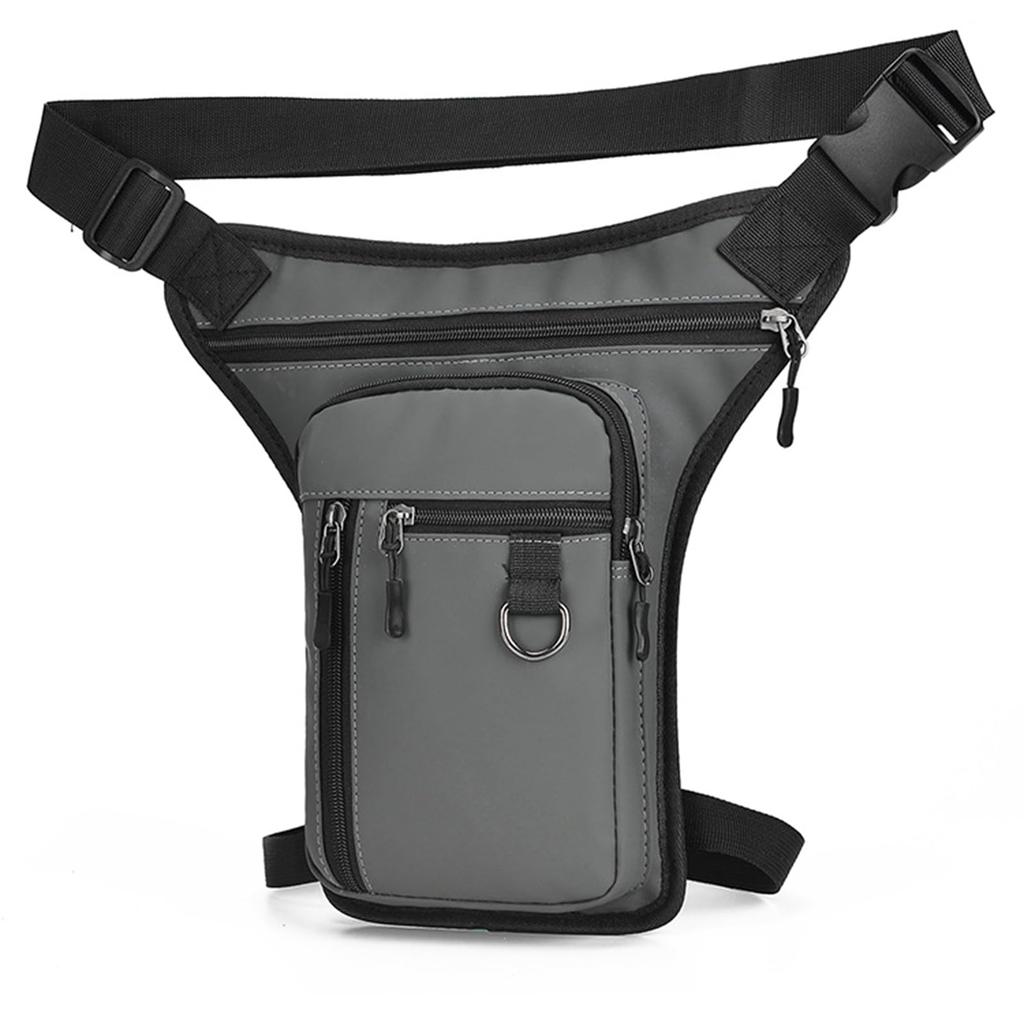 YACHUN Large Capacity Waterproof Waist Pouch with Adjustable Size for Outdoor and Gray Men's Work, Travel, Hiking, Activities, Fishing, Cycling,