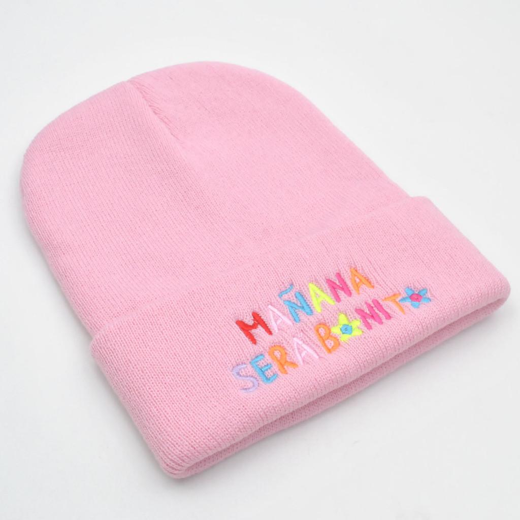 Letter Knit Cap For Adults Windproof Cold Weather Casual Accessory