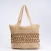 Новая плетеная сумка лето универсальная на плечо контрастного цвета соломенная сумка женская сумка-тоут морской отдых пляжная сумка