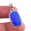 Natural Lapis Lazuli Gemstone Handmade 925 Solid Silver Gift Pendant 1.50" a6K85