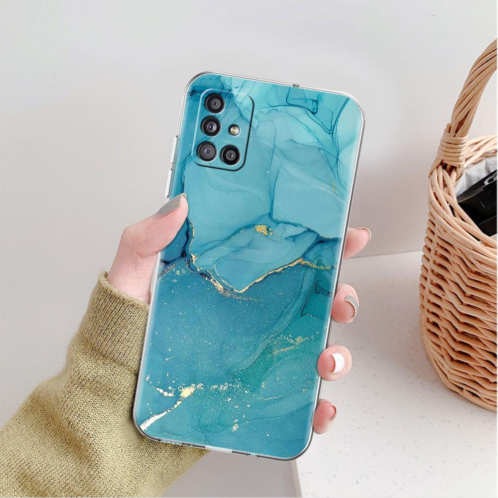 Мраморный узор 3 прозрачный чехол для Samsung Galaxy A52 A12 A51 A32 A21s A71 A32 A22 A50 A70 A31 A72 5G чехол для телефона