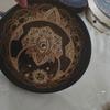 Handcrafted Shaman Drum with Tree-Shaped Wooden Frame and Polyester Sheepskin Face for Cultural and Music Enthusiasts