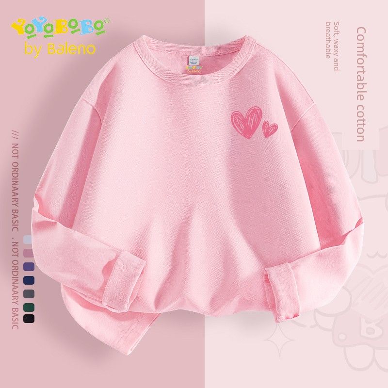 Baleno Kids Ybb Series Girls' Tops Base Layer Spring and Autumn Style Children's Long Sleeve Very Nice Girls' T-Shirt