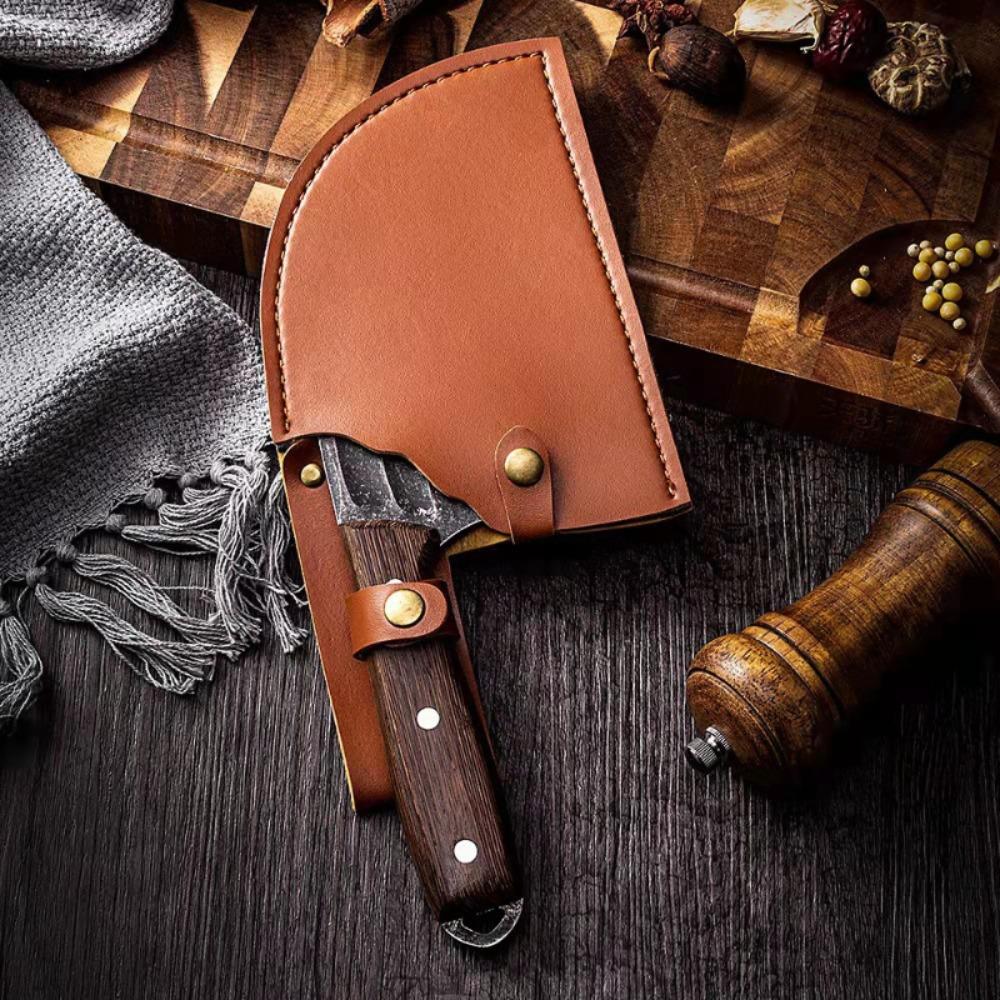 Stainless Steel Kitchen Knife Handmade Forged BBQ Knife Chinese Knife Multipurpose Bottle Opener Knife Fruit Vegetable Knife