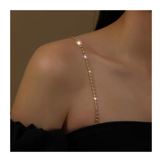 Bra Shoulder Strap Sparkling Rhinestone Anti-Slip Shoulder Straps Adjustable Women Underwear Accessories