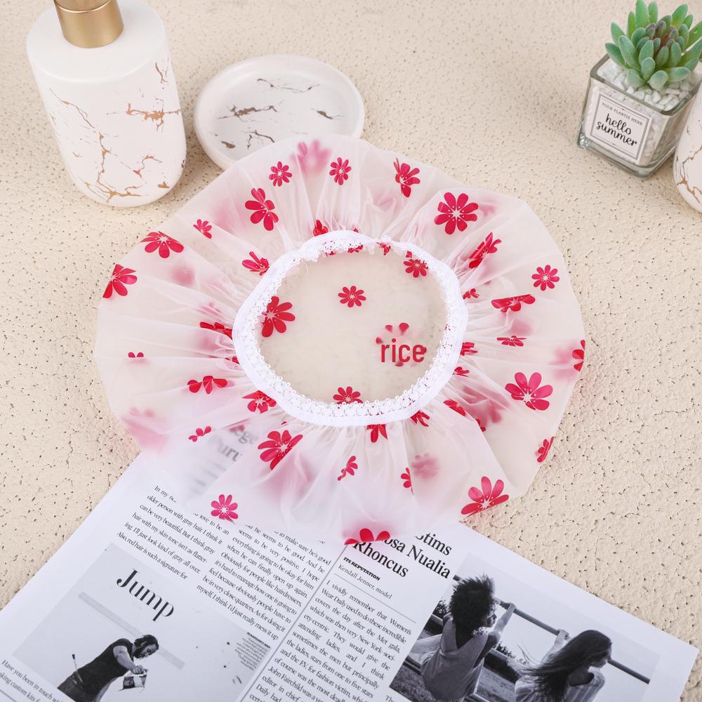 Водонепроницаемая одноразовая шапочка для душа и ванны для женщин - утолщенная, увеличенная и противодымная конструкция