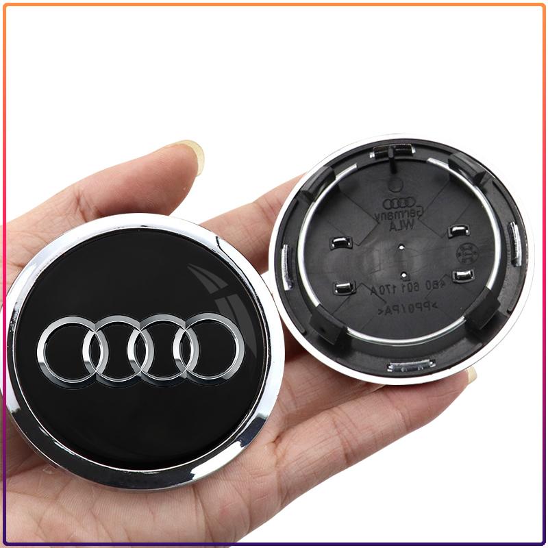 For Audi A5 60/61/68/69mm Badge Car Wheel Center Hub Cap Covers Auto Rim Cover For Audi A8 A5 A6 C5 C6 C7 A7 A1 A3 A4 B5 B6 B7 Q3 Q5 Q7 TT