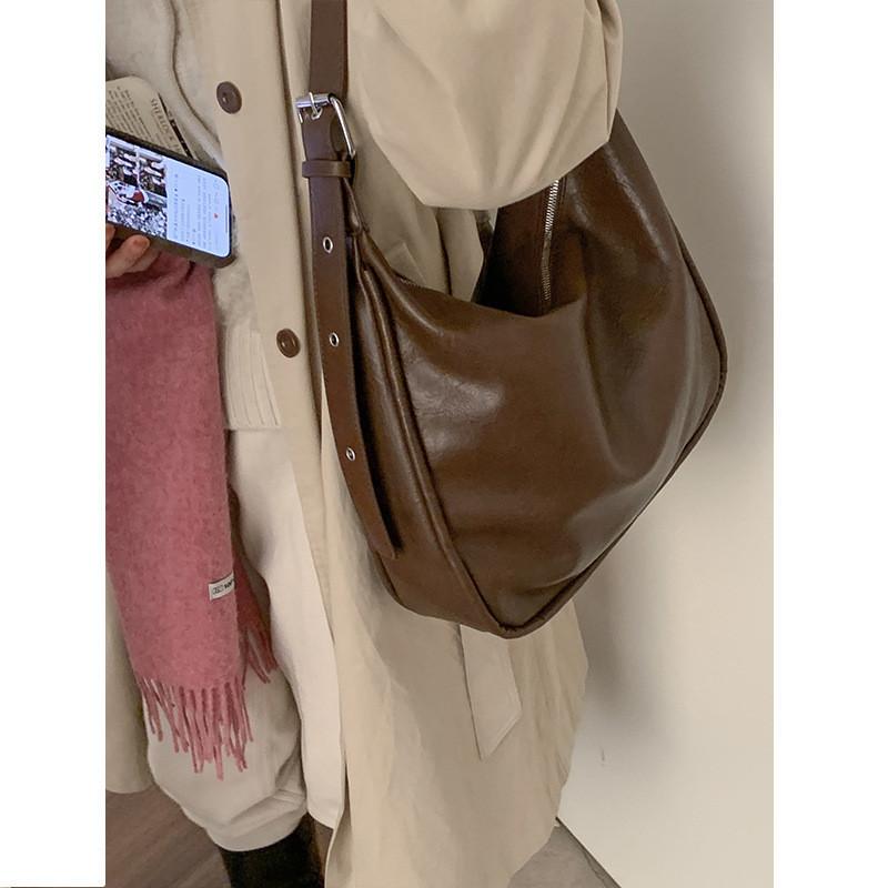 IELGY Модная женская сумка через плечо в стиле ленивой моды, большая вместительная сумка-тоут в стиле ретро