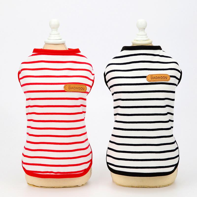 Повседневная одежда для собак йоркширский терьер летняя полосатая жилетка без рукавов для маленьких собак рубашки для щенков чихуахуа mascotas одежда
