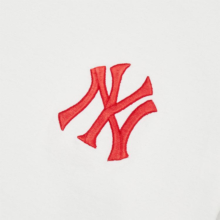 New MLB Base Logo Sweatshirts Unisex White 3ATS2L021-50WHS