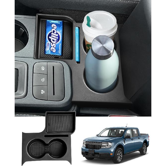 Karltys Maverick Cup Holder Ert Center Console Organizer For 2024 2025 Ford Maverick Accessories, Car Front Seat Armrest Storage Box For Maverick